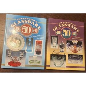 (2) Two ~ 1998 & 2004 ~ 40s 50s 60s Collectible Glassware Books